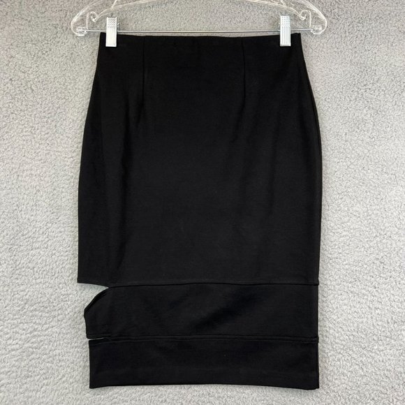 New GUESS WOMEN VIVA TWIST PONTE SKIRT SIZE SMALL - Picture 2 of 9